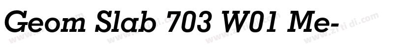 Geom Slab 703 W01 Me字体转换
